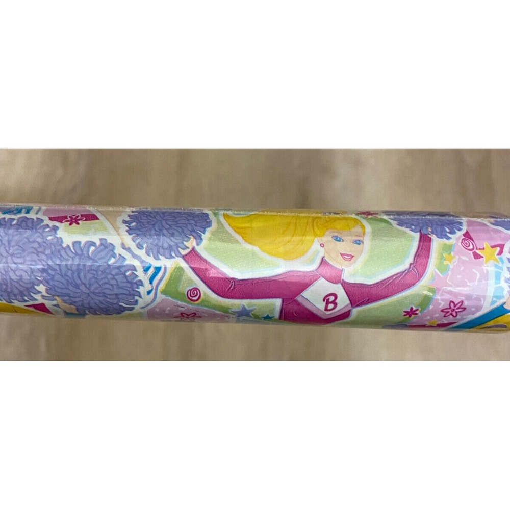 Vtg Barbie Contact Paper Adheso Self Adhesive Vinyl 1.5 Yards x 18" Craft- Flaws